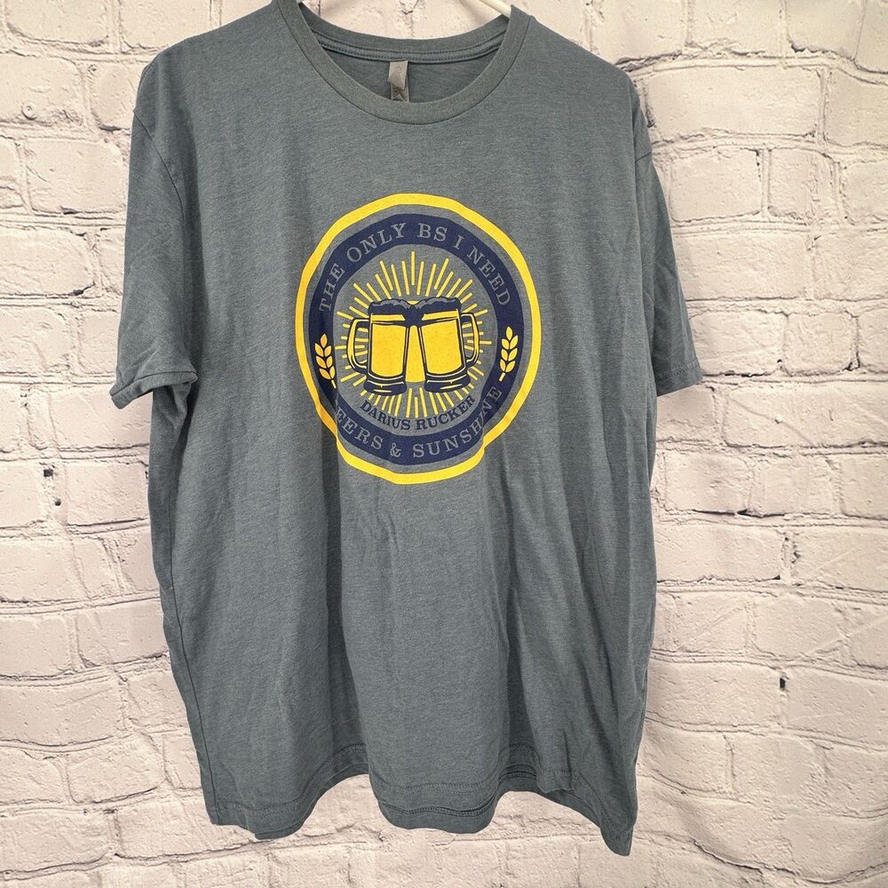 Darius Rucker Tee Shirt XL Blue Only BS I Need Country Music Beers & Sunshine